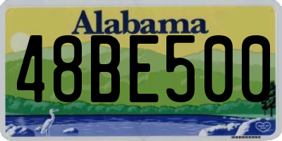 AL license plate 48BE500