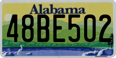 AL license plate 48BE502