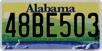 AL license plate 48BE503