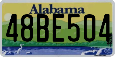 AL license plate 48BE504