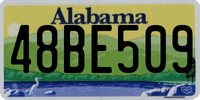AL license plate 48BE509
