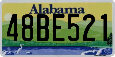 AL license plate 48BE521