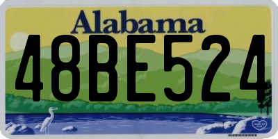 AL license plate 48BE524
