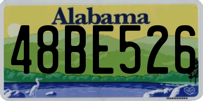 AL license plate 48BE526