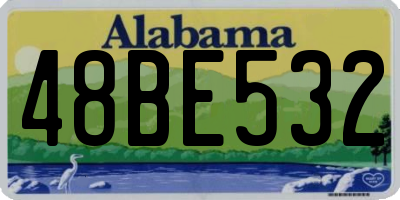 AL license plate 48BE532