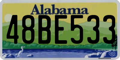 AL license plate 48BE533