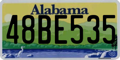 AL license plate 48BE535