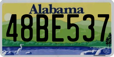 AL license plate 48BE537