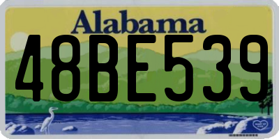 AL license plate 48BE539
