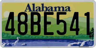AL license plate 48BE541