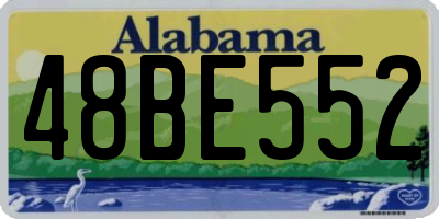 AL license plate 48BE552