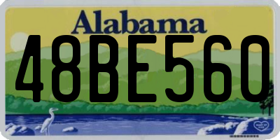 AL license plate 48BE560