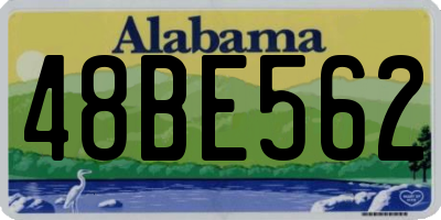 AL license plate 48BE562