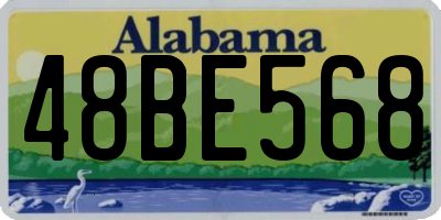 AL license plate 48BE568