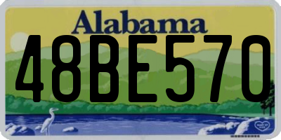 AL license plate 48BE570