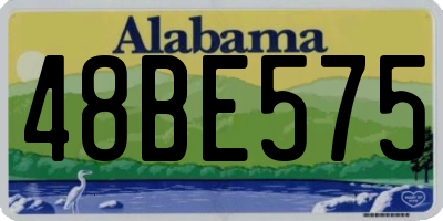 AL license plate 48BE575