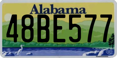 AL license plate 48BE577