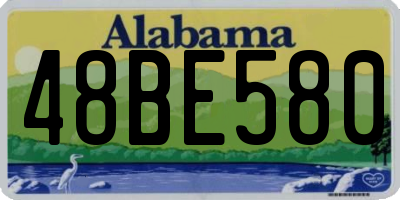 AL license plate 48BE580