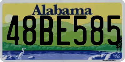 AL license plate 48BE585
