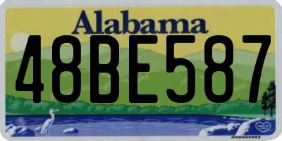 AL license plate 48BE587