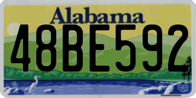 AL license plate 48BE592