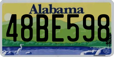 AL license plate 48BE598