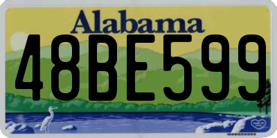 AL license plate 48BE599