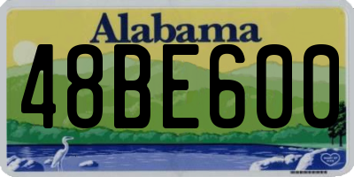 AL license plate 48BE600