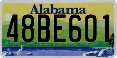 AL license plate 48BE601