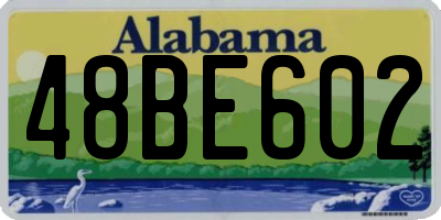 AL license plate 48BE602