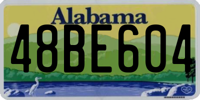 AL license plate 48BE604