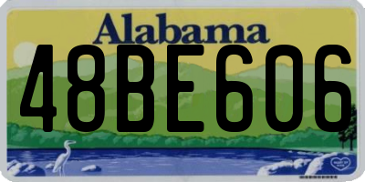 AL license plate 48BE606