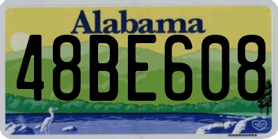 AL license plate 48BE608