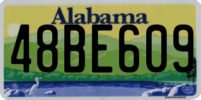 AL license plate 48BE609
