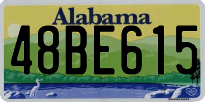 AL license plate 48BE615