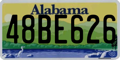 AL license plate 48BE626