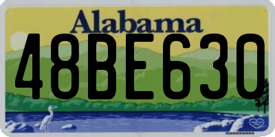 AL license plate 48BE630