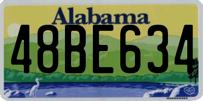 AL license plate 48BE634