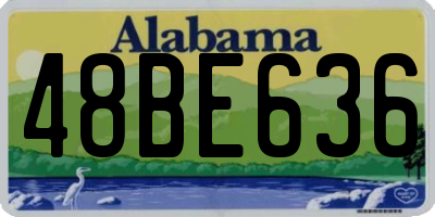 AL license plate 48BE636