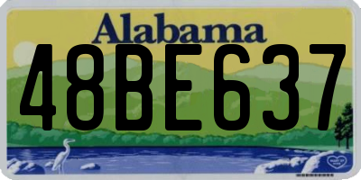 AL license plate 48BE637