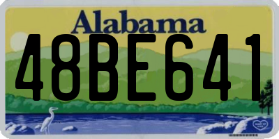 AL license plate 48BE641