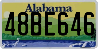 AL license plate 48BE646