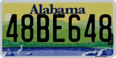 AL license plate 48BE648