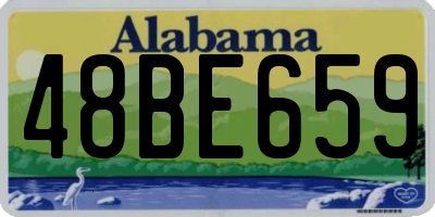 AL license plate 48BE659