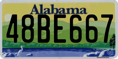 AL license plate 48BE667