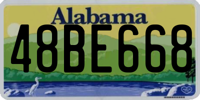 AL license plate 48BE668