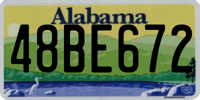AL license plate 48BE672
