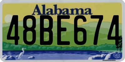 AL license plate 48BE674