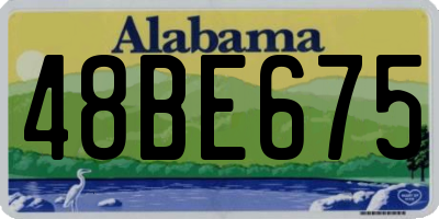 AL license plate 48BE675
