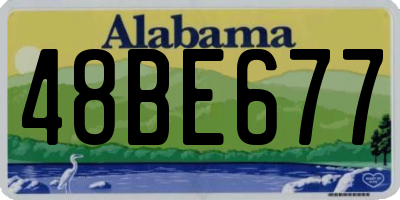 AL license plate 48BE677